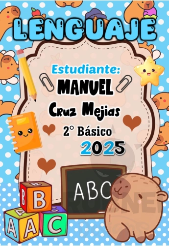 Capibara Kawaii Comunicacion Celeste
